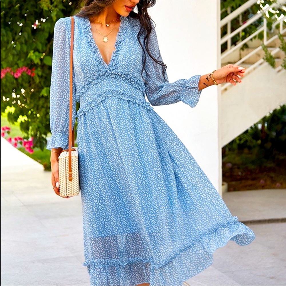 🎉HP🎉BOHO FLORAL DRESS - Picture 4 of 6